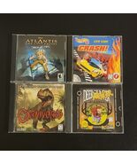 VTG PC CD-Rom 4 Games Carnivores / Atlantis / Deer Hunter / Hot Wheels C... - $38.54 CAD