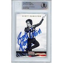 Scott Hamilton Team USA Signed 2012 Americana Heroes Olympics BGS On-Card Auto - £76.27 GBP