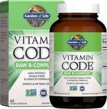 Garden of Life Vitamin Code RAW B-Complex 60 Vegan Capsules (Open Box) - $12.59