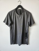 Nwt Lululemon Htgr Dark Grey Textured Training Ss Top Shirt Men&#39;s Large - £58.02 GBP