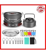 High-Quality Portable Camping Cookware Kit - 22 Pieces for Ultimate Cooking - $86.12