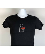 1800 Tequila Bottle Outline Logo T Shirt Womens Medium Black Pre shrunk cotton - £16.98 GBP