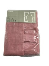 Ikea Lenda Set of 2 Curtain Drapery Panels w Tiebacks Light Red Tab Top ... - £43.36 GBP