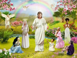 Print poster wall Bible picture God Jesus Christ religion Angel Christianity - £23.46 GBP+