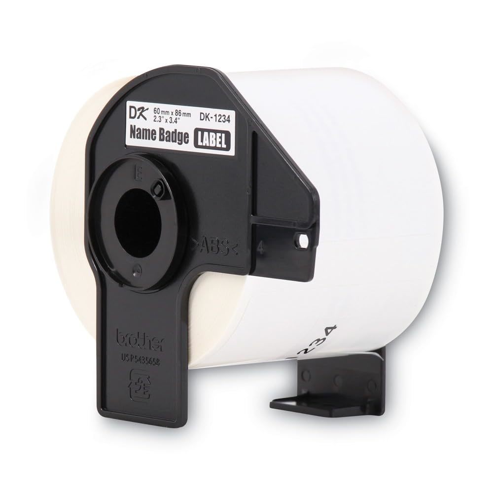 Brother 2.3x3.4 Adhesive Name Badge White Paper Labels for QL Label Prin... - $25.68