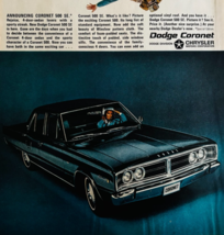 1966 Dodge Coronet 500 SE Advertisement Automobilia Vintage Chrysler DWTT3 - $34.17 CAD