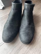 Ugg Waterproof Slate black ankle leather boots size 9 shoe womens booties - $64.35