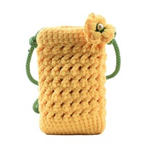 Handmade Messenger Bag Knit Totes Hit Color Crossbody Shoulder Bag Art Chic Mini - £21.39 GBP