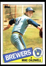 Milwaukee Brewers Mike Caldwell 1985 Topps Baseball Card #419 nr mt - £0.37 GBP