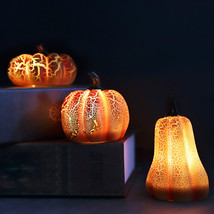 New Halloween Pumpkin Lantern Simulation Pumpkin LED Candle Lamp Resin Luminous - £10.05 GBP+