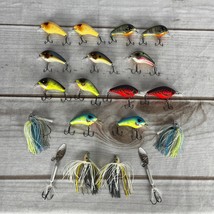 Lot of 19 Assorted Booyah Crankbaits, Bass Jigs, Rooster Tail Fishing Lures - £43.79 GBP