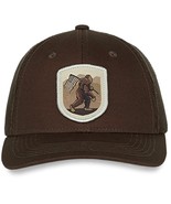 Bigfoot Americana Woven Label Scout Patch Cotton Twill Brown Trucker Cap  - €17,49 EUR