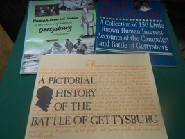 Great Collectibles 3 Booklets History of Battle at Gettysburg- - £21.76 GBP