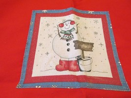 &quot;&quot;RED, SNOWMAN, SMOCK TYPE APRON&quot;&quot; - $9.89