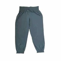 Aerie Pull On Cropped Pants Size Large Gray Polyester Womens Elastic Waist 30X25 - £14.12 GBP