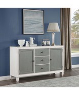 Katia 70&quot; Server, Rustic Gray &amp; Weathered White Finish - $23,243.40 MXN