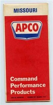 APCO Petroleum Products Map of Missouri 1969 - £9.47 GBP