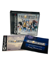 Sony Playstation Video Game vtg Play Station 4 disc case Final Fantasy 9 manuals - £38.68 GBP