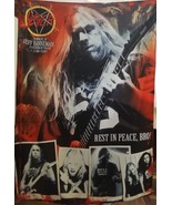 SLAYER Jeff Hanneman Tribute 1 FLAG CLOTH POSTER BANNER CD Thrash Metal - $20.00