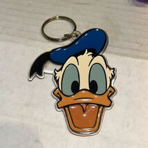 Vintage Disney Donald Duck Sailor Keychain 3-Inch Acrylic Key Ring 1992 D1 - $11.83