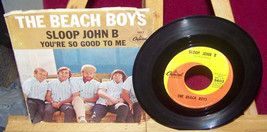 the beach boys  45 rpm record w/picture sleeve - £9.32 GBP
