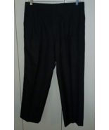 LAND&#39;S END MEN&#39;S 100% WOOL-UNLINED PLEATED SOFT BLACK DRESS PANTS-34x28&quot;... - $409.27 MXN