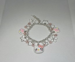 ~Hello Kitty~Cute Cat Charm Bracelet~ Anime Sanrio~Single Chain! You Choose - £11.76 GBP