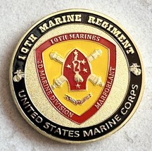 Us Marine Corps - 10th Marine Regiment Challenge Coin - £11.67 GBP