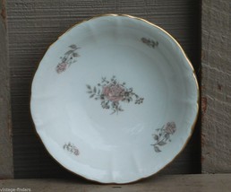 Vintage Bohemian China Maria Fruit Dessert Sauce Bowl Pink Roses Gold Trim - £6.98 GBP