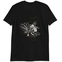 Bee and Flowers T-Shirt, Honeybee Lover Shirt Dark Heather - £15.31 GBP+