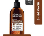 L&#39;Oreal Paris Men Expert, Beard Shampoo, Barber Club 3-in-1 Beard, Hair ... - $13.85