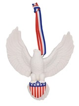 Hallmark Ornament 2020, Brave and Free Bald Eagle Patriotic Porcelain - £17.39 GBP