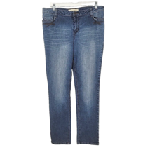 Fashion Bug Womens Jeans Size 12 Tapered Leg 34x30 - $8.42