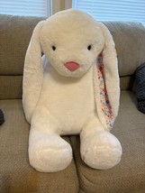 Animal Adventure Large White Bunny Rabbit Lovey Plush 22&quot; Soft Huge Floppy NWT - £26.02 GBP