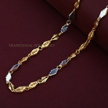 Unisex Italian Turkey chain 916% 22k Gold Chain Necklace Daily wear Jewelry 25 - £2,775.94 GBP+