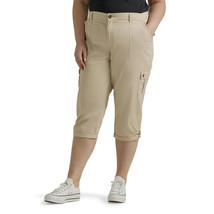 Lee Women&#39;s Plus Size Flex-to-Go Cargo Capri Pioneer Beige - Size 24W - £19.65 GBP