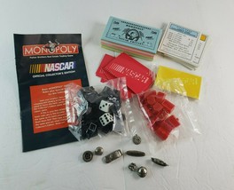 1997 Monopoly NASCAR Collectors Edition Parts Lot -- All Game Pieces Most Sealed - £23.25 GBP