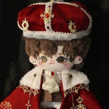 Royal King Doll Costume Victoria Emperor Figurine Crown Cape Lolita Clothes - £47.86 GBP