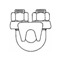 Campbell 1-1/8&quot; Wire Rope U-Bolt Clip Forged Steel, Galvanized 699-1834 ... - $14.85