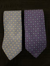 Vintage Brooks Brothers Neckties light blue and light purple made in usa - $30.00