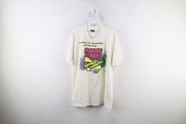 Vintage 90s Mens XL Spell Out American Cancer Society Florida T-Shirt White USA - £19.38 GBP