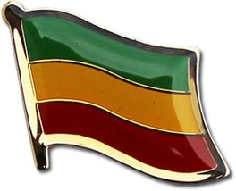 AES Ethiopia Country Flag Bike Hat Cap Lapel Pin - £2.25 GBP