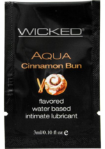 Wicked Sensual Care Aqua Water-Based Lubricant - Cinnamon Bun Flavor (0.... - $18.99