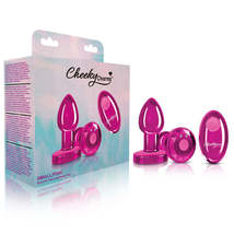 Cheeky Charms - Rechargeable Vibrating Metal Butt Plug With Remote Control - Pin - £69.93 GBP+