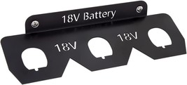 Metal Ryobi 18V Battery Holder, Ryobi Battery Storage With 3 Slots,, Black. - £28.30 GBP