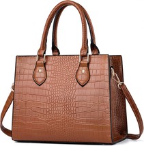 Leather Tote Top Handle Satchel Shoulder Bag - $59.48