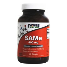 NOW Foods SAMe Vegetarian Enteric Coated 400 mg., 60 Tablets - $48.05