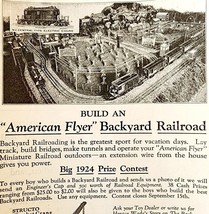 1924 American Flyer Railroad Advertisement Train Toy Ephemera 6.25 x 4.75&quot; - $21.49