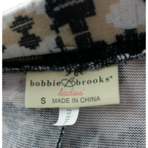 Bobbie Brooks Sz Small Long Tribal Print Pull on Maxi Skirt Black Tan White - £7.49 GBP