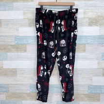 Nightmare Before Christmas Plush Fleece Jogger Pajama Pants Black Womens XL - $29.69